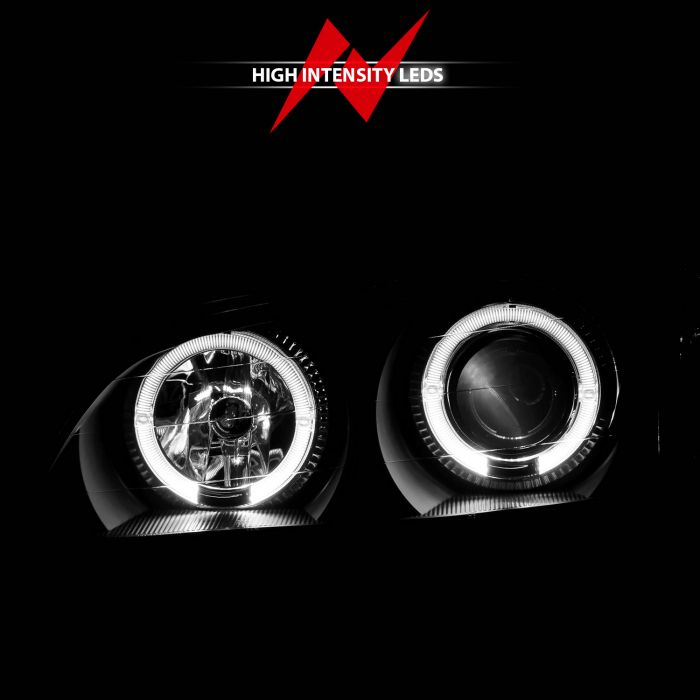 ANZO INFINITI I-30 00-01 / I-35 02-04 PROJECTOR HALO HEADLIGHTS BLACK - 121077