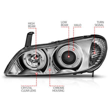 Load image into Gallery viewer, ANZO INFINITI I-30 00-01 / I-35 02-04 PROJECTOR HALO HEADLIGHTS CHROME - 121078