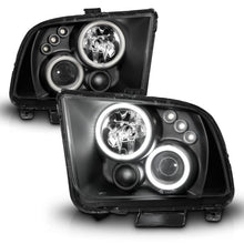 Load image into Gallery viewer, ANZO FORD MUSTANG 05-09 PROJECTOR HEADLIGHTS BLACK W/ RX HALO - 121166