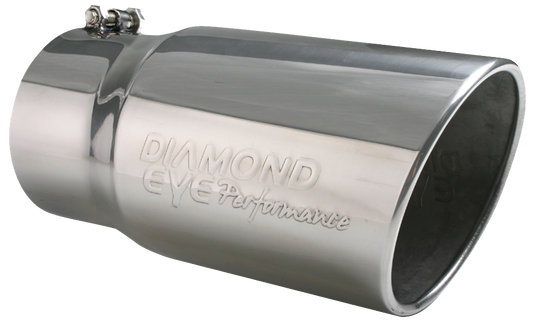 Diamond Eye 4in Stainless Steel Exhaust Tip - 4512BRA-DE Diamond Eye Performance