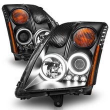 Load image into Gallery viewer, ANZO ISSAN SENTRA 07-12 PROJECTOR HEADLIGHTS BLACK W/ RX HALO -121276