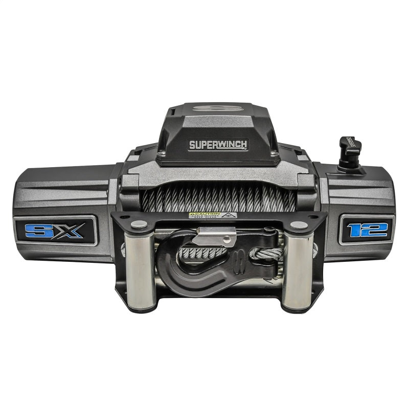 Superwinch 12000 LBS 12 VDC 3/8in x 85ft Wire Rope SX 12000 Winch - Graphite Superwinch