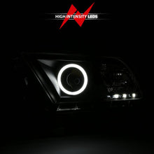 Load image into Gallery viewer, ANZO FORD MUSTANG 10-14 PROJECTOR HEADLIGHTS BLACK W/ RX HALO - 121323