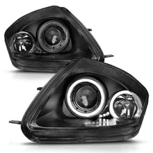 Load image into Gallery viewer, ANZO MITSUBISHI ECLIPSE 00-05 PROJECTOR HEADLIGHTS 2 HALOS BLACK -121332