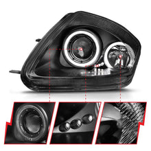 Load image into Gallery viewer, ANZO MITSUBISHI ECLIPSE 00-05 PROJECTOR HEADLIGHTS 2 HALOS BLACK -121332