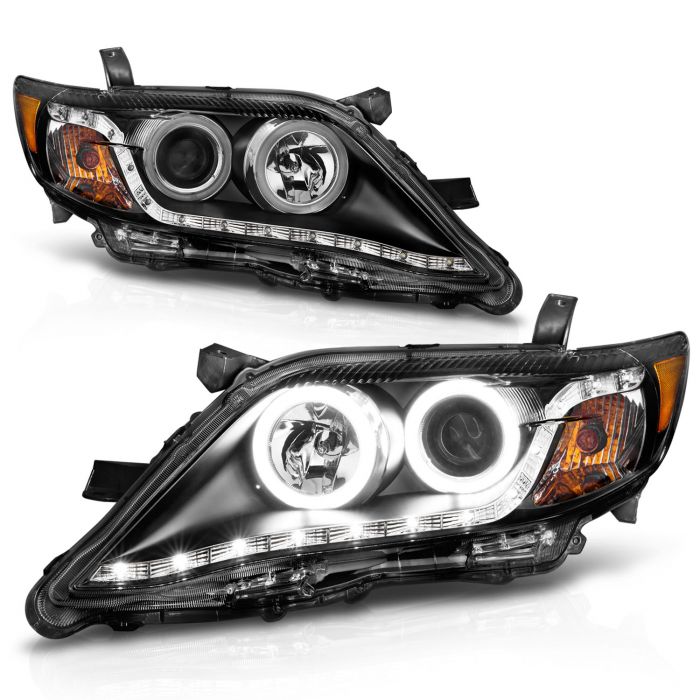 ANZO TOYOTA CAMRY 10-11 PROJECTOR HEADLIGHTS BLACK W/ RX HALO - 121442