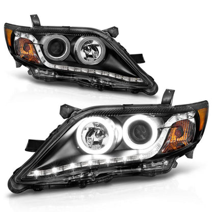 ANZO TOYOTA CAMRY 10-11 PROJECTOR HEADLIGHTS BLACK W/ RX HALO - 121442
