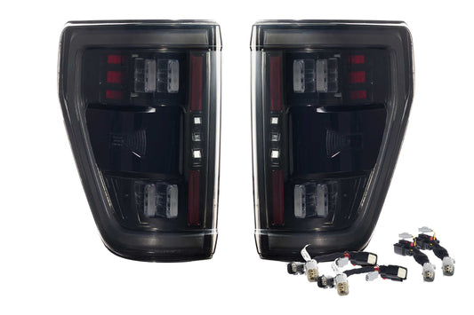 XB LED Tail Lights: Ford F-150 (21-23 / Smoked Lens / Set)