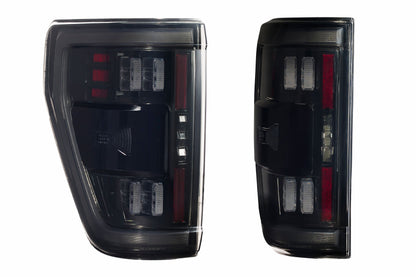 XB LED Tail Lights: Ford F-150 (21-23 / Smoked Lens / Set)