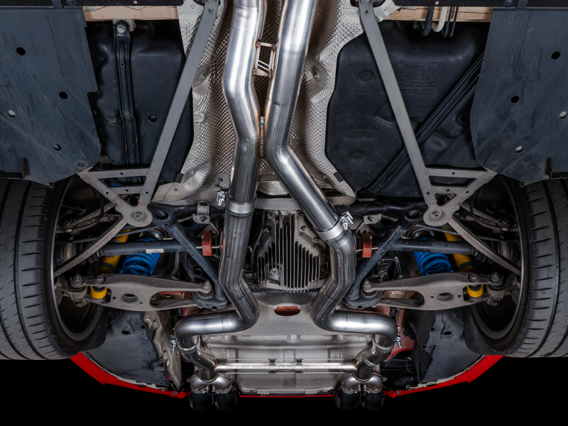 AWE Tuning BMW F8X M3/M4 Track Edition Catback Exhaust - Diamond Black Tips AWE Tuning