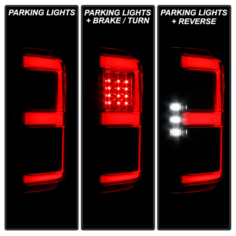 Spyder 18-20 Ford F150 w/ Rear Blind Spot LED Tail Lights - Black (ALT-YD-FF15018BS-LED-BK)