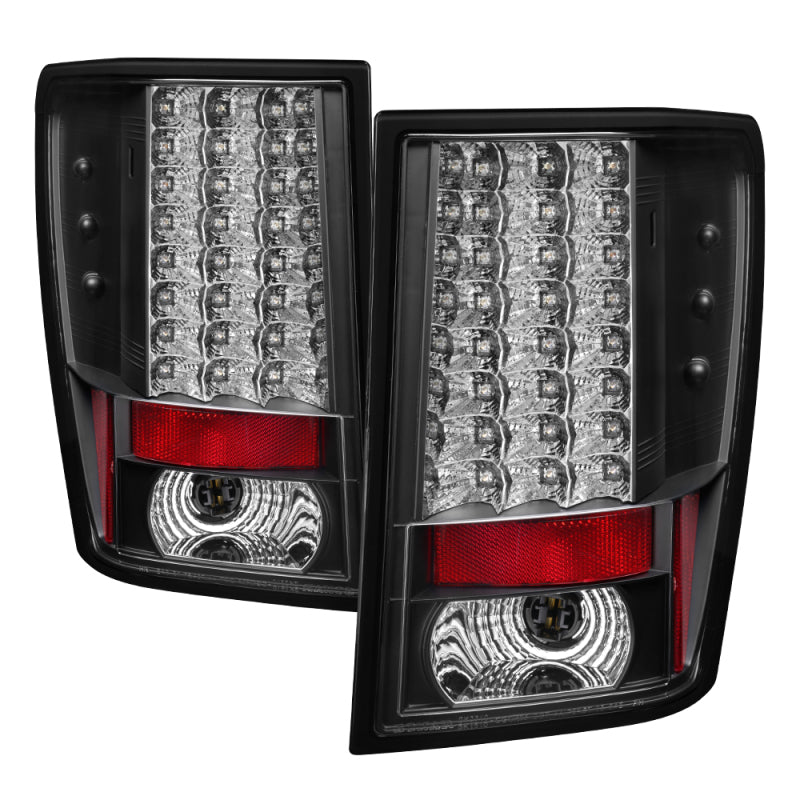 Spyder Jeep Grand Cherokee 07-10 LED Tail Lights Black ALT-YD-JGC07-LED-BK SPYDER