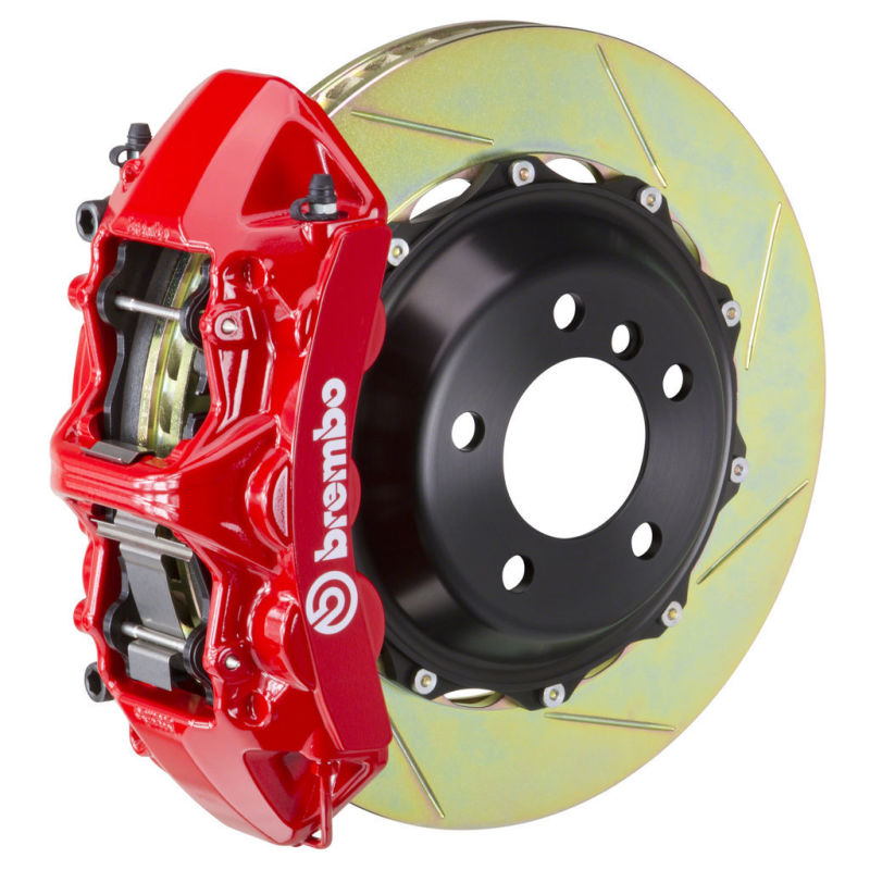 Brembo 13-17 Q5 3.0T/TDI/Hybrid Front GT BBK 6 Piston Cast 380x32 2pc Rotor Slotted Type1 -Red Brembo