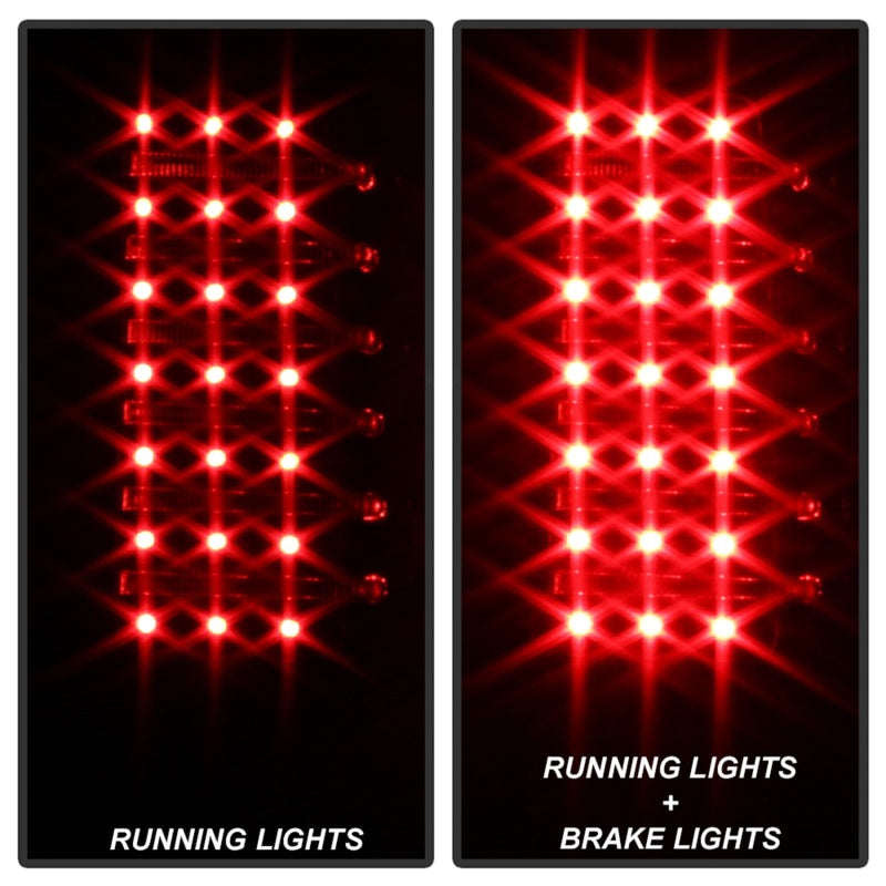 Xtune Hummer H3 06-09 ( Non H3T ) LED Tail Lights Black ALT-ON-HH306-LED-BK SPYDER