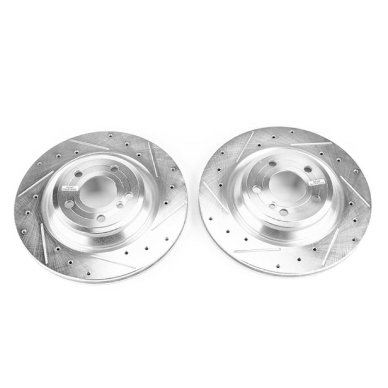 Power Stop 15-16 Mercedes-Benz SL400 Rear Evolution Drilled & Slotted Rotors - Pair PowerStop