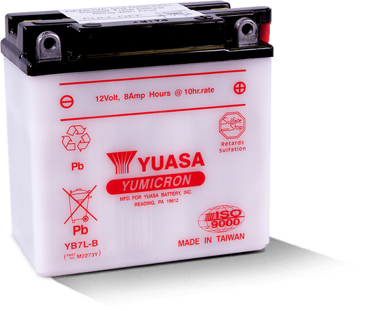 Yuasa YB7L-B Yumicron 12 Volt Battery Yuasa Battery