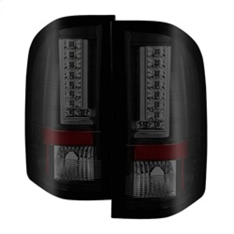 Spyder 07-13 Chevy Silverado (Exc 2010 Model) Verison 2 LED Tail Lights ALT-YD-CS07V2-LED-BSM SPYDER