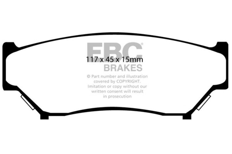 EBC YellowStuff Front Brake Pads - DP4979R EBC