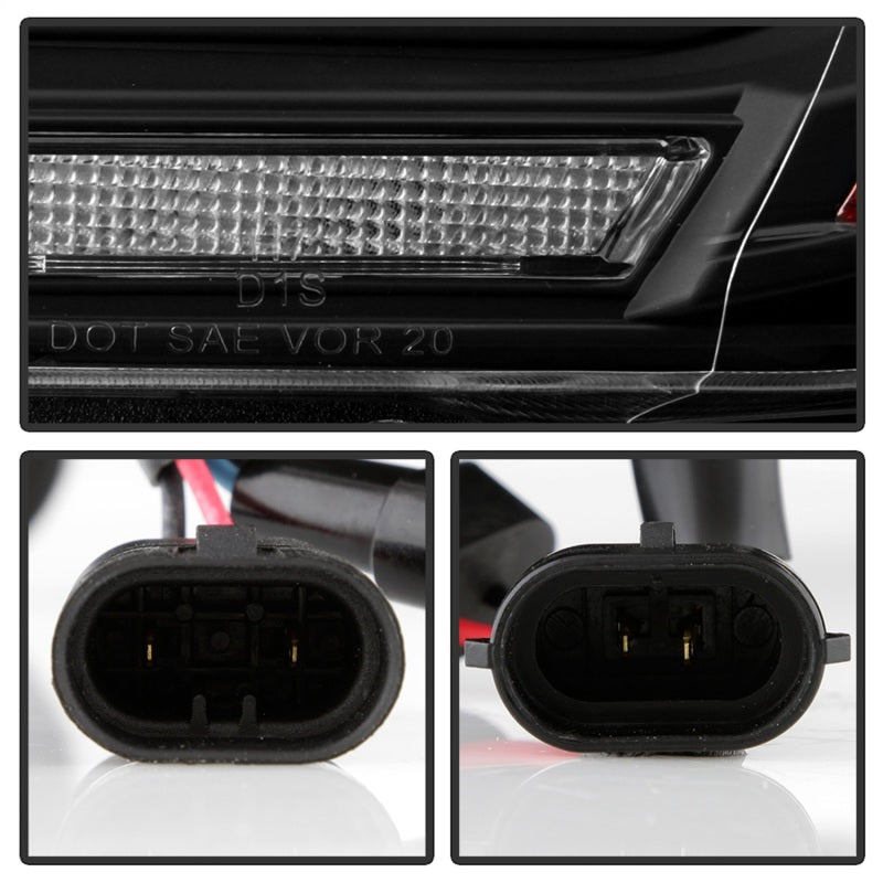 Spyder Dodge Durango 11-13 Halogen Model Only Projector Headlights - Black PRO-YD-DDU11SI-BK SPYDER