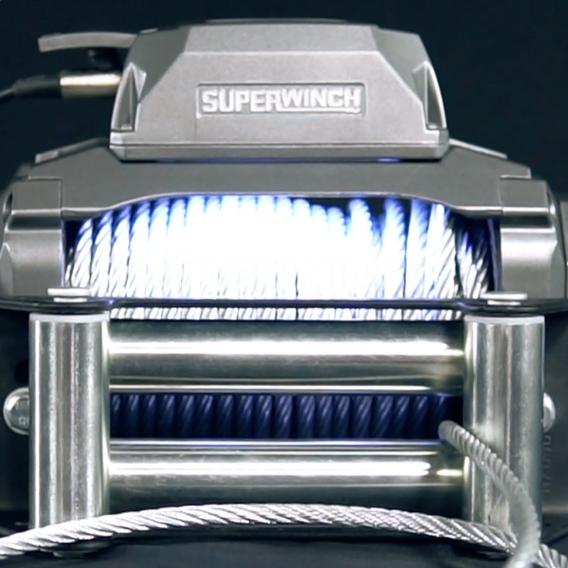 Superwinch 12000 LBS 12 VDC 3/8in x 85ft Wire Rope SX 12000 Winch - Graphite Superwinch