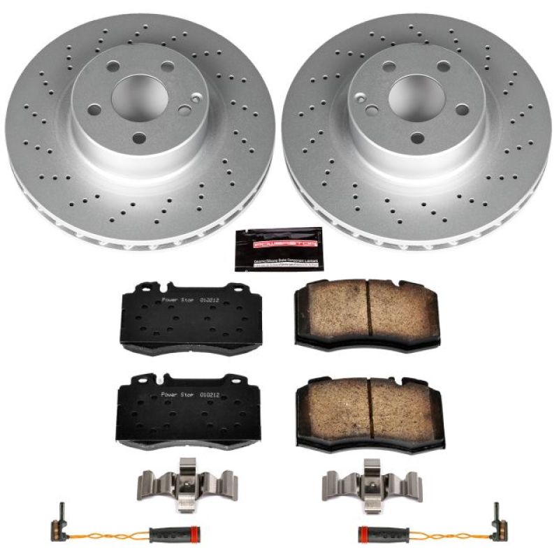 Power Stop 00-03 Mercedes-Benz CL500 Front Z23 Evolution Sport Coated Brake Kit PowerStop