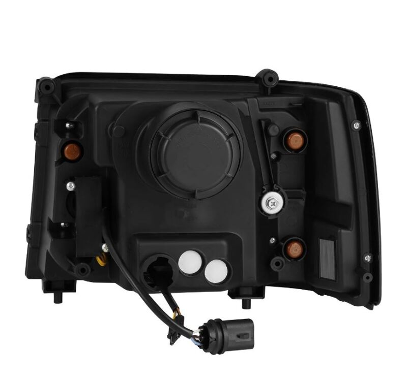 AlphaRex 880268 92-96 Ford F-Series/Bronco LUXX-Series Proj Headlights Blk w/Actv Light SeqSig & SBDRL
