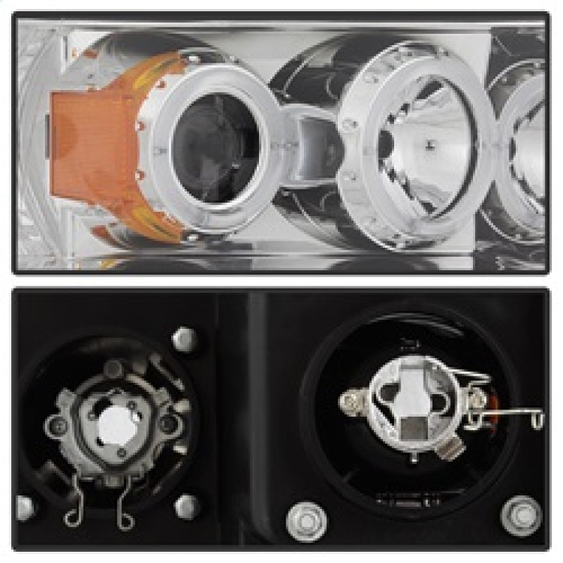 Spyder Dodge Ram 1500 02-05/Ram 2500 03-05 Projector Headlights LED Halo LED Chrm PRO-YD-DR02-HL-C SPYDER