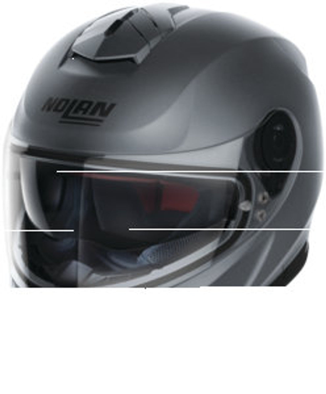 Nolan Helmets N80-8 Solid Flt Vulcan Gry Lg