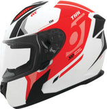 THH Helmets T810S Hayate Pearl Whtred Lg