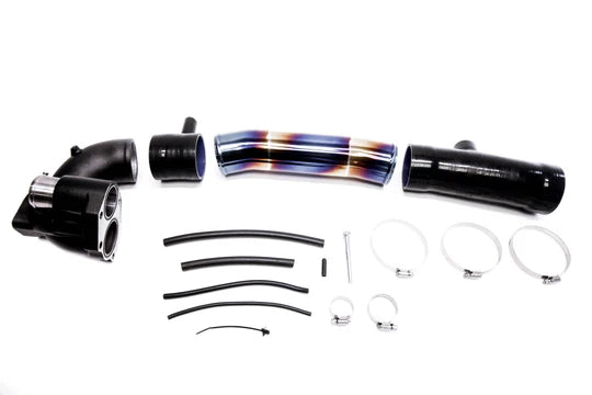 PLM Turbo Inlet Pipe Kit Stainless Burnt Blue - 2016+ FC Civic 1.5T PLM-HFC-TB-IN-SS-TIT-BLK