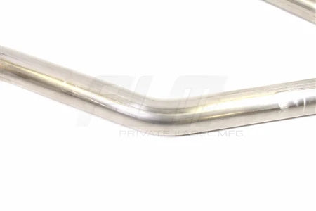 PLM 304 Stainless U J L Mandrel Bend Pipe, 130 110 35 Degree U J L Bends (3in) - PLM-S-PIPE-3.0