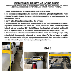 Gen-Y Executive 5th Wheel King Pin Box 30K Towing Fits LCI 1621, 1621 HD, *1116, and *1716 Frames - GH-8070