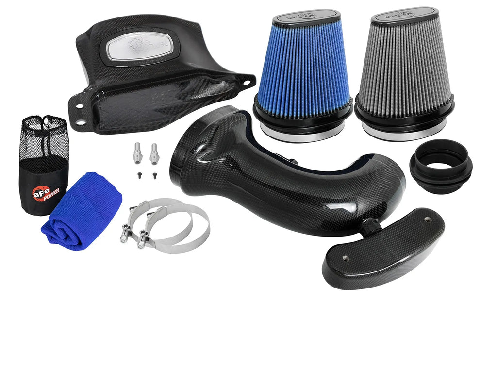 aFe Black Series Carbon Fiber Cold Air Intake System for 2014-2019 Chevrolet C7 Corvette - 52-74201-C