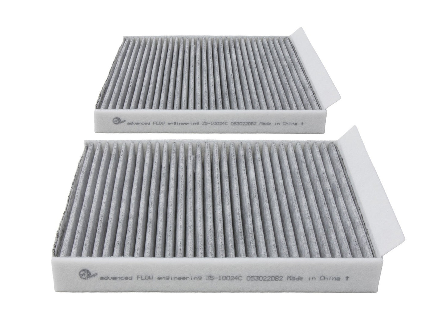 AFE Various BMW 5/6/7 Series Models 09-19 POWER Carbon Cabin Air Filter (Pair) - 35-10024C-MB