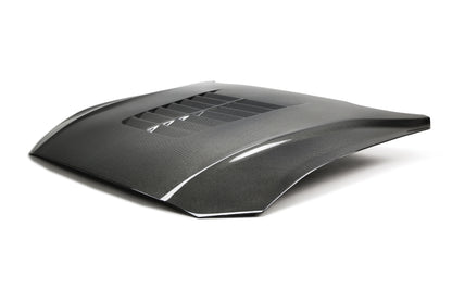 Anderson Composites 2018 - 2023 Ford Mustang Double-sided Type-GT5 Carbon Fiber Hood - AC-HD18FDMU-GT5-DS Anderson Composites