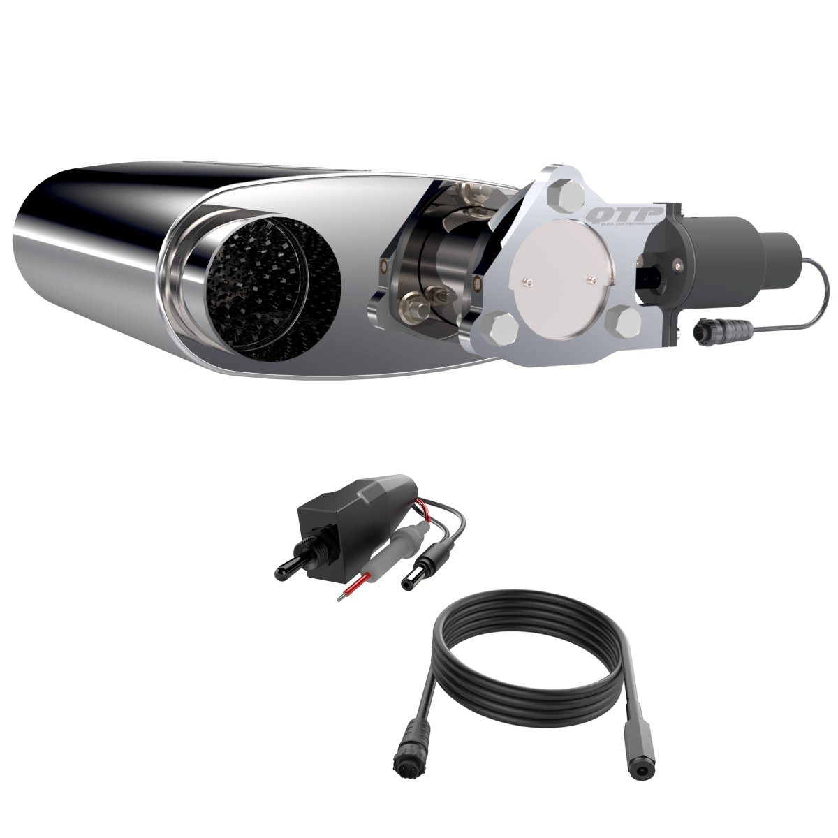 QTP 3.00 Inch Screamer Twintronic Muffler (Universal) - 13300C QTP