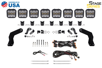 Diode Dynamics 17-24 Can-Am Maverick X3 SS5 Pro CrossLink Roof Lightbar Kit - White Combo