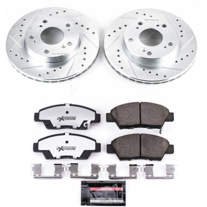 Power Stop 11-15 Honda CR-Z Front Z26 Street Warrior Brake Kit PowerStop