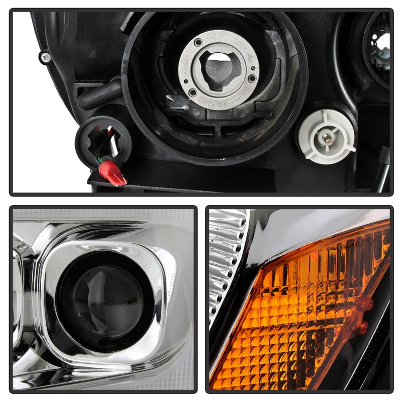 Spyder 11-13 Jeep Grand Cherokee - Light Bar Proj Headlights - Halo Model - Chro - PRO-YD-JGC11-LB-C SPYDER