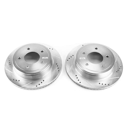 Power Stop 04-07 Ford E-150 Rear Evolution Drilled & Slotted Rotors - Pair PowerStop
