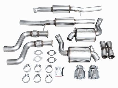AWE 2023 Nissan Z RZ34 RWD Touring Edition Catback Exhaust System w/ Chrome Silver Tips AWE Tuning