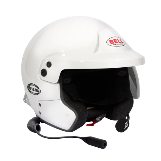 Bell Mag-10 Rally Sport (HANS) XSM FIA8859 - Size 55-56 (White) 1443A02