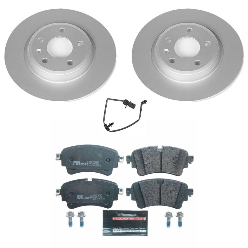 Power Stop 17-19 Audi A4 Rear Euro-Stop Brake Kit PowerStop