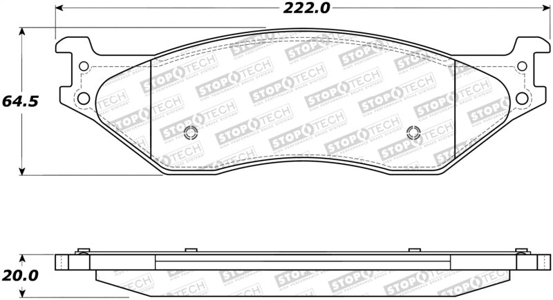 StopTech Premium Ceramic Brake Pads - 308.10660 Stoptech