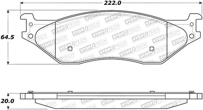 StopTech Premium Ceramic Brake Pads - 308.10660 Stoptech
