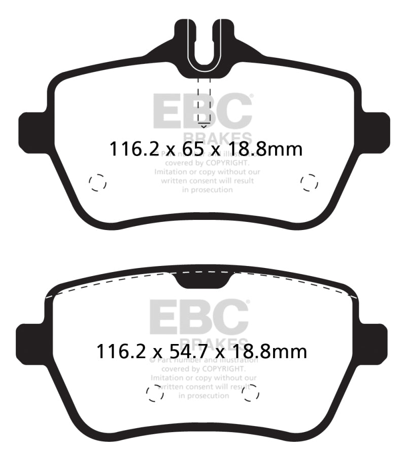 EBC YellowStuff Rear Brake Pads - DP42180R EBC