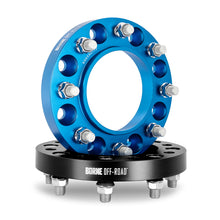 Load image into Gallery viewer, Borne Off-Road Wheel Spacers - 8X165.1 / 121.3 / 38.1 M14 - Blue