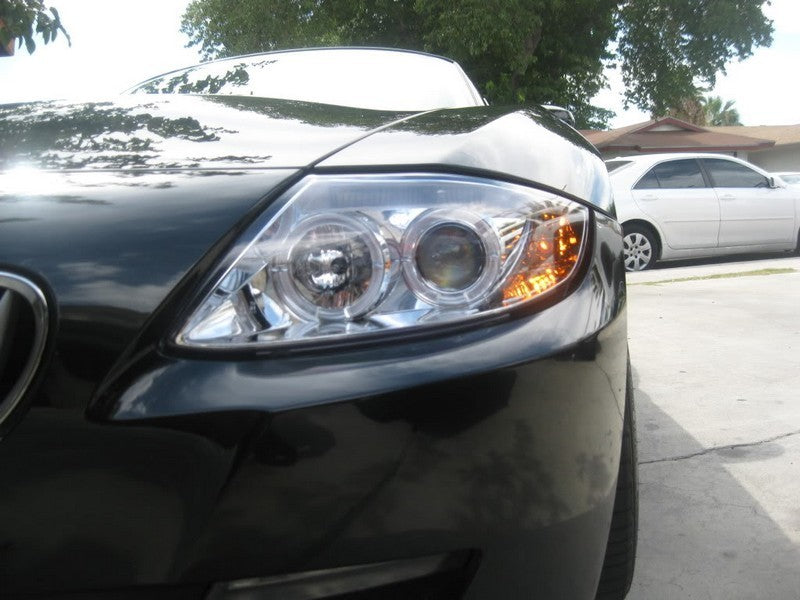 Spyder BMW Z4 03-08 Projector Headlights Halogen Model Only - LED Halo Chrome PRO-YD-BMWZ403-HL-C SPYDER