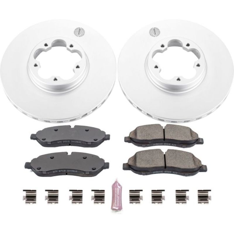 Power Stop 15-18 Ford Transit-350 HD Front Z17 Evolution Geomet Coated Brake Kit PowerStop