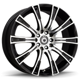 Konig Crown 17x7.5 5x105/114.3 ET40 Black Machine Face